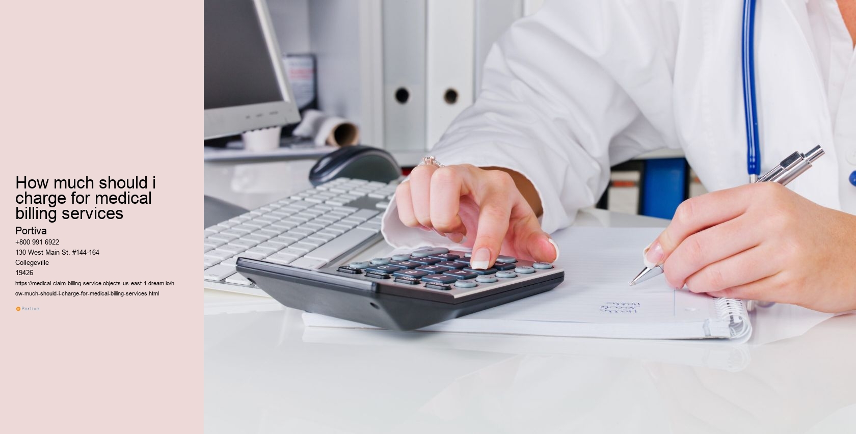 how much should i charge for medical billing services