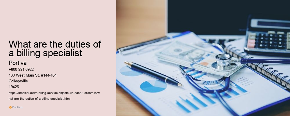 What are the duties of a billing specialist