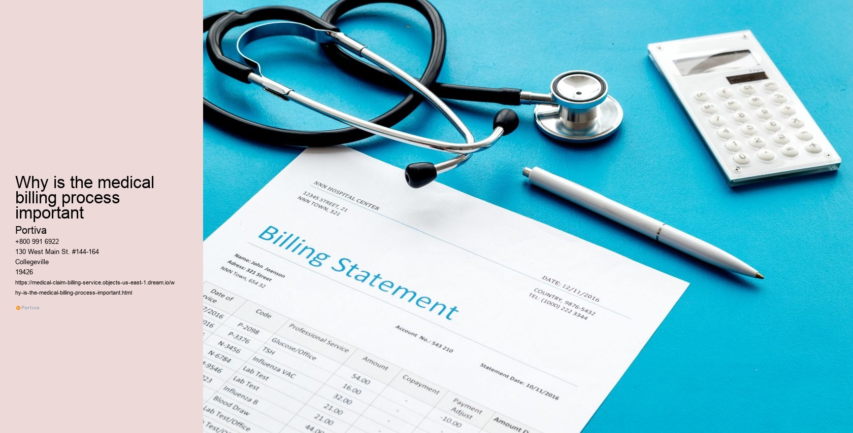 Why is the medical billing process important
